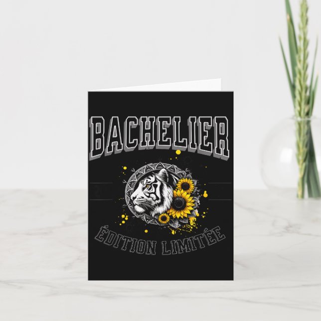 Bac Diploma 2025 Tiger Limited Edition New Bachelo Card (Front)