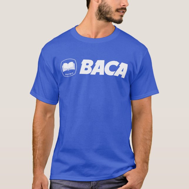 BACA - Indonesia Parody Brand Bank Logo T-Shirt (Front)