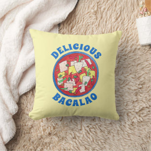 Bacalao Puerto Rican Cuisine Salted Cod Fish Stew Cushion