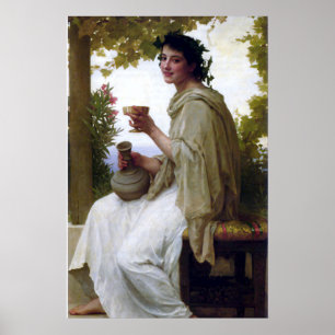Bacchante by William-Adolphe Bouguereau Poster