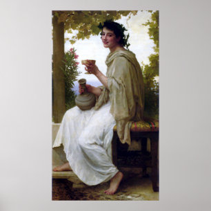 Bacchante by William-Adolphe Bouguereau Poster