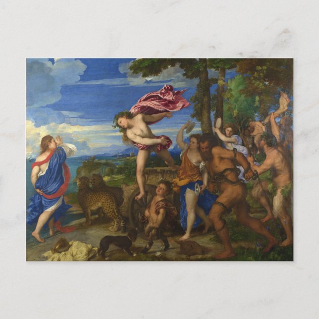 Bacchus and Ariadne by Titian Postcard (Front)