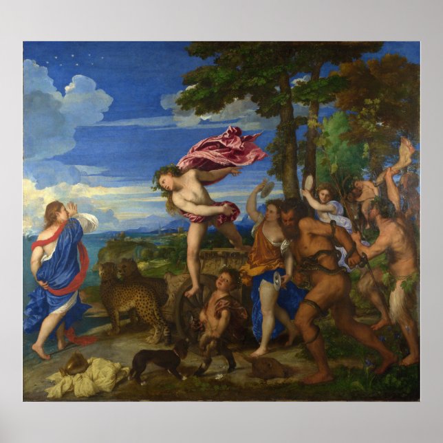 Bacchus and Ariadne by Titian Poster (Front)