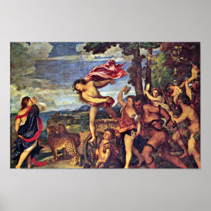 Bacchus And Ariadne " By Tizian (Best Quality) Poster