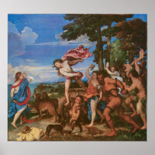 Bacchus and Ariadne c, 1523 Poster