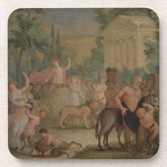 Bacchus and Ariadne (oil on canvas) 2 Coaster (Front)