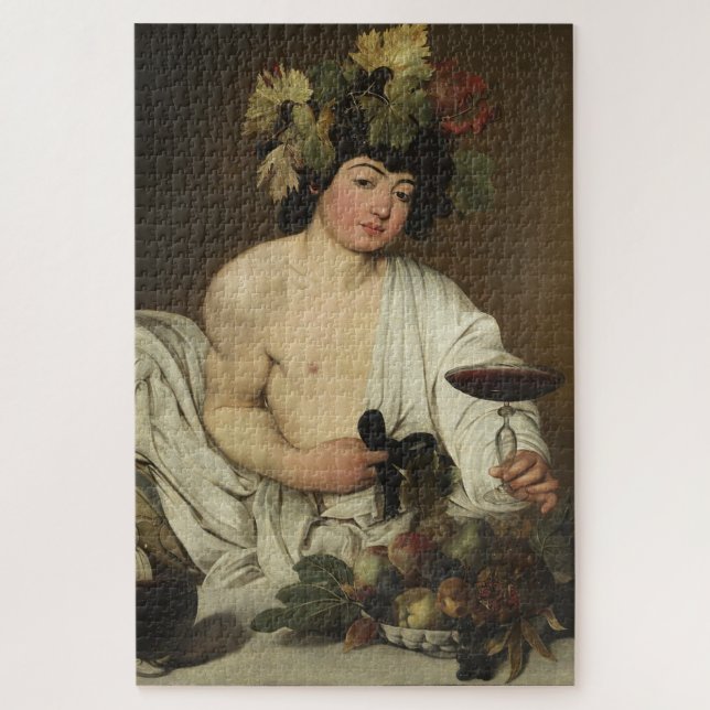 Bacchus by Caravaggio - Baroque Edition 2 Jigsaw Puzzle (Vertical)