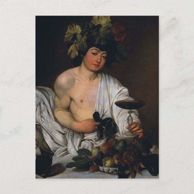 Bacchus by Caravaggio Postcard (Front)