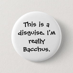 Bacchus Costume 6 Cm Round Badge