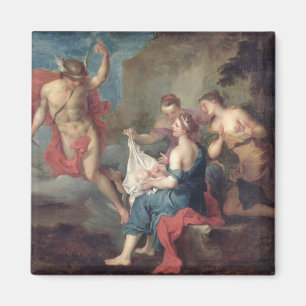 Bacchus Delivered to the Nymphs of Nysa Magnet