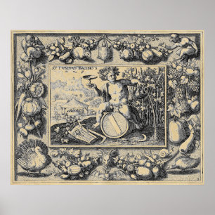 Bacchus God of Wine Poster