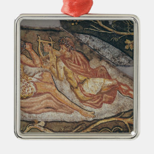 Bacchus Reclining, detail Metal Tree Decoration