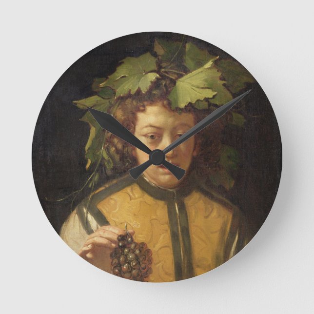 Bacchus Round Clock (Front)