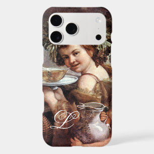 BACCHUS WITH GRAPES AND WINE MONOGRAM