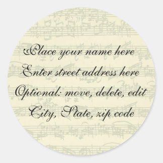 Bach Address Label