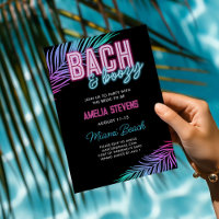 Bach & Boozy Neon Blue & Pink Tropical Weekend