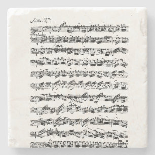 Bach cello suite for dinner stone coaster