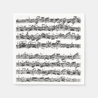 Bach Cello Suite Music Manuscript Napkin