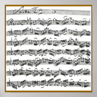 Bach Cello Suite Poster