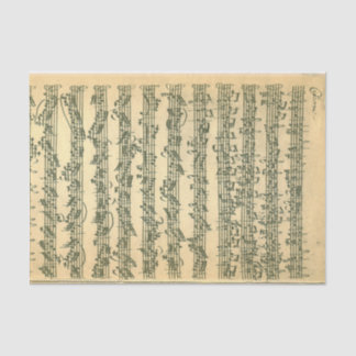 Bach Chaconne Manuscript for Violin Solo Tissue Paper