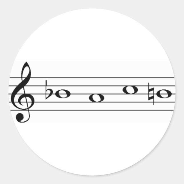 Bach Classic Round Sticker (Front)