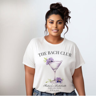 Bach Club Purple Martini Girls Trip Customizable T-Shirt