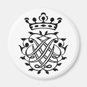 Bach Insignia, Siegel, Seal, Crest, Monogram Magnet
