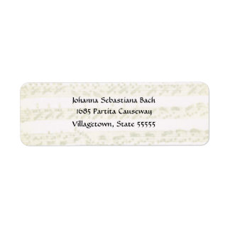 Bach Partita Address Label