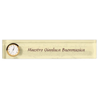 Bach Partita Manuscript Nameplate