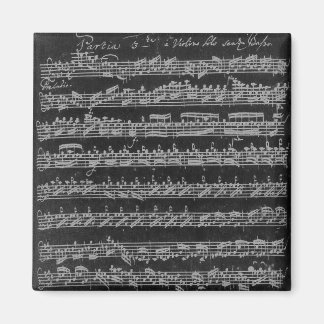 Bach Partita White on Black Magnet