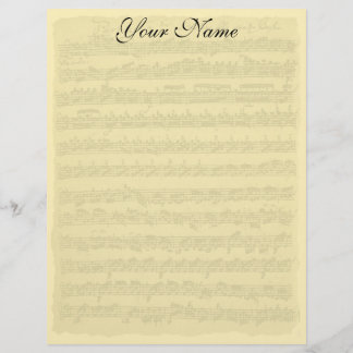Bach Partita Writing Paper