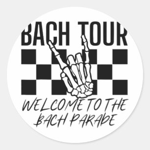 Bach Tour Welcome To The Bach Parade Gothic Bachel Classic Round Sticker