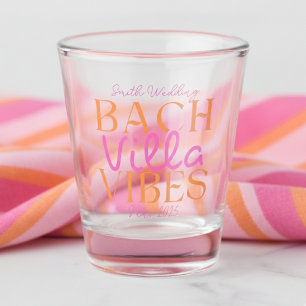 Bach Villa Vibes - Pink and Orange Tropical Shot Glass