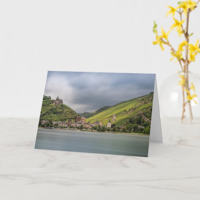 Bacharach Germany Card (Yellow Flower)