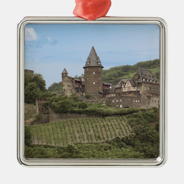 Bacharach, Germany, Stahleck Castle, Schloss Metal Tree Decoration (Front)