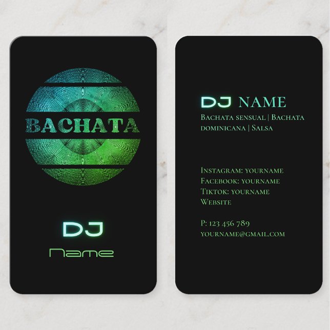 Bachata DJ Business Card (Creator Uploaded)