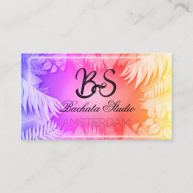 Bachata Studio Business Card (Front)