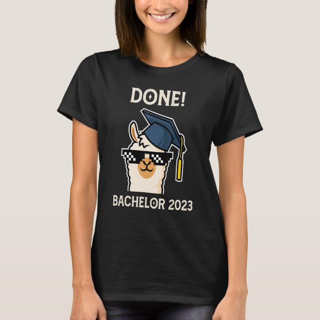 Bachelor 2023 completed Bachelor degree T-Shirt (Front)