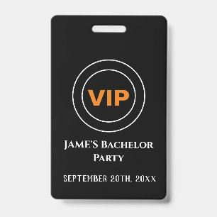 Bachelor Bachelorette Access Pass VIP ID Badge