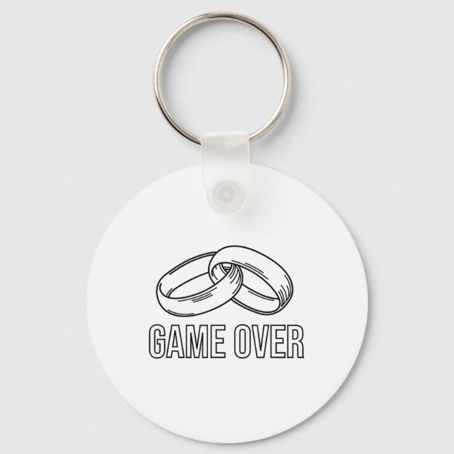 Bachelor Bachelorette Bridal Shower Bride Groom St Key Ring (Front)