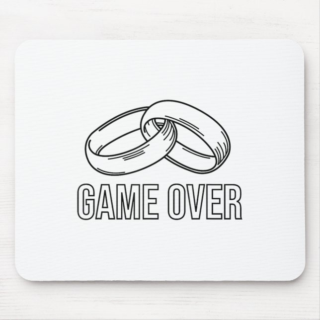 Bachelor Bachelorette Bridal Shower Bride Groom St Mouse Pad (Front)