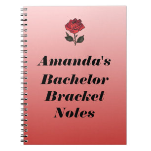 Bachelor Bracket Notes Spiral Notebook