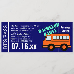 Bachelor Bus Pass Orange Blue Programme