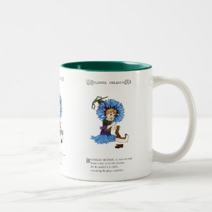 Bachelor Button Two-Tone Coffee Mug