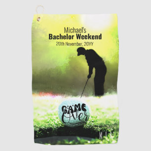 Bachelor Golf Weekend Game Over Golf Towel