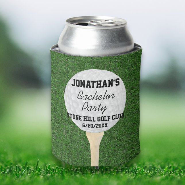 Bachelor Golfing Party or Birthday Golfing Party Can Cooler (Creator Uploaded)