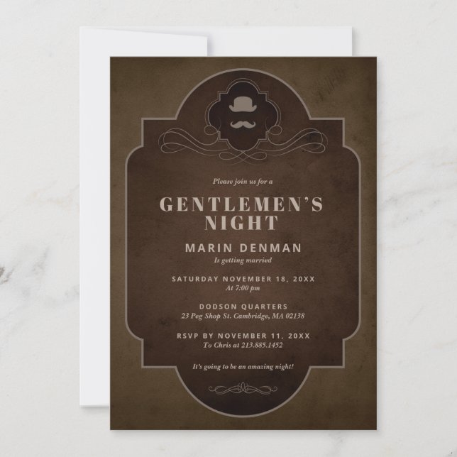 Bachelor Invitation (Front)