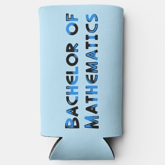 Bachelor of Mathematics Seltzer Can Cooler (Front)