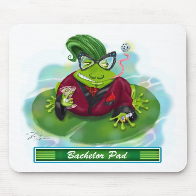 Bachelor Pad Mouse Pad (Front)