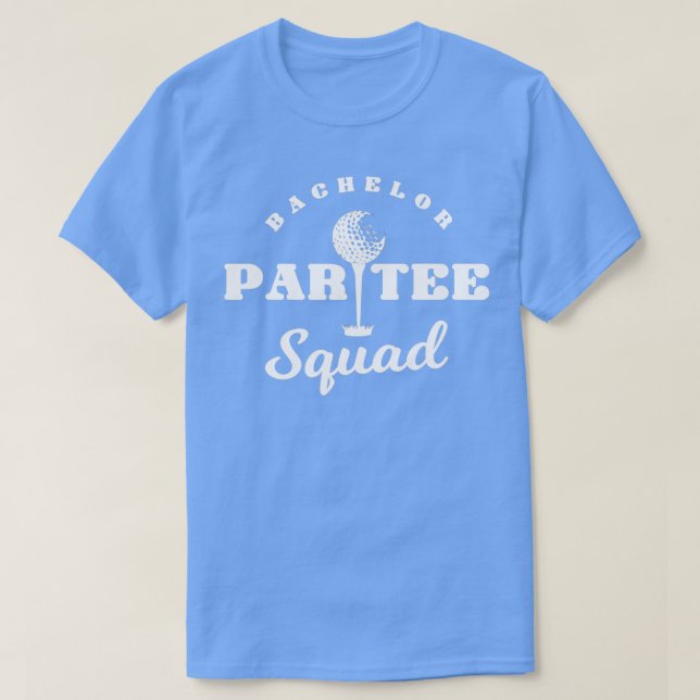 Bachelor Par Squad Funny Golf T-Shirt (Design Front)
